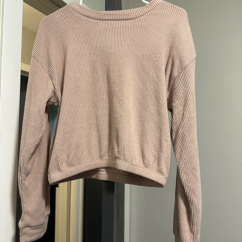 Women's Ribbed Sweater Light Pink